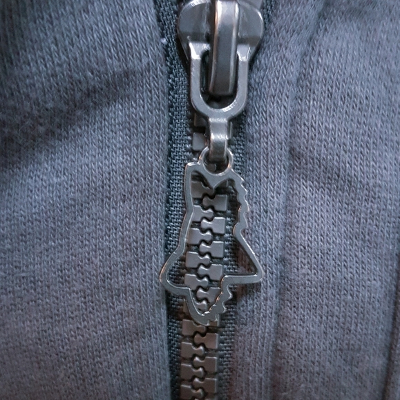 XS FOX MOTORCYCLE RACING CHARCOAL GRAY JACKET SWEATER HOODIE - Picture 8 of 10